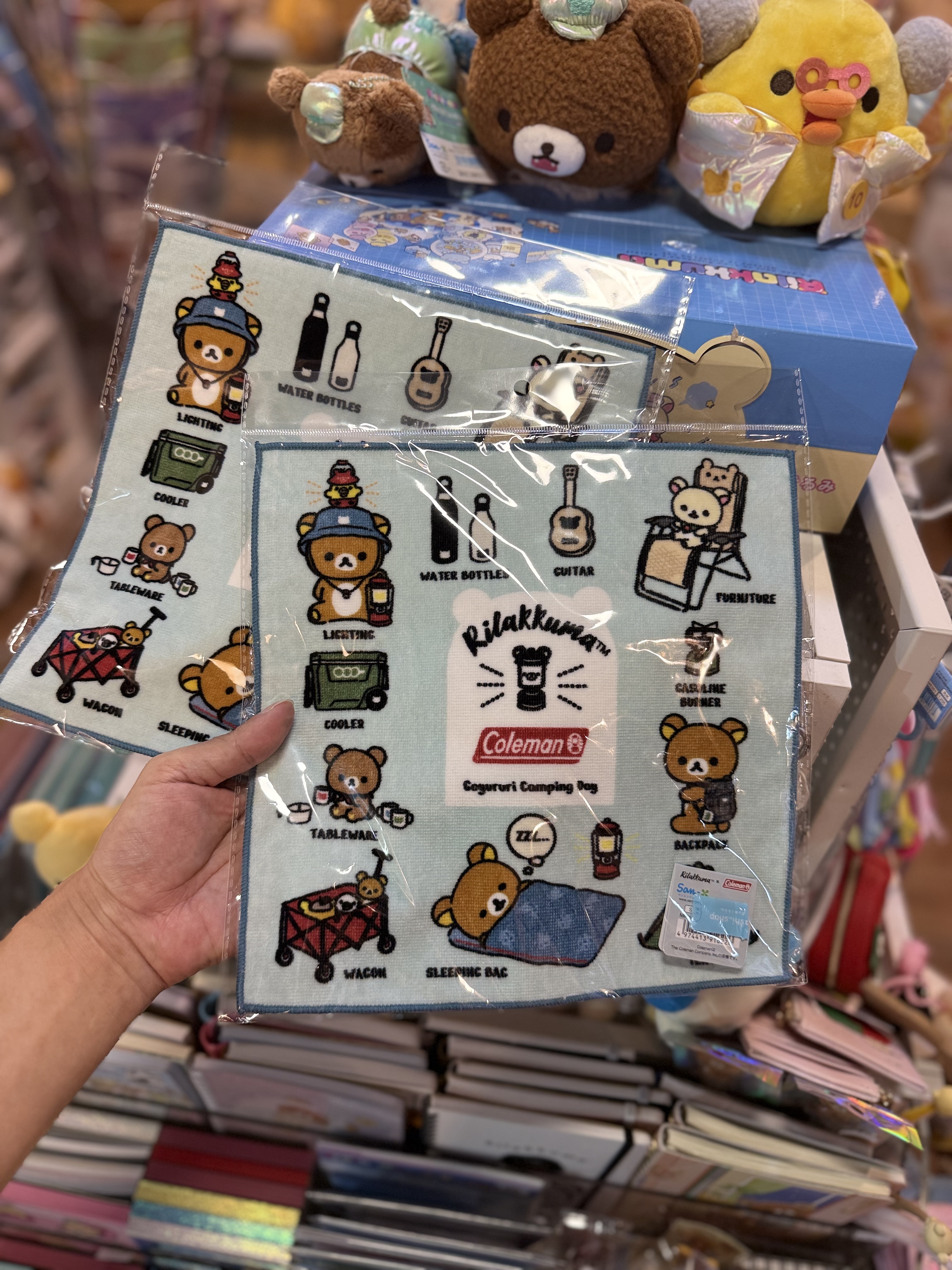 《現貨》全新日本專店限定 rilakkuma  x Coleman毛巾仔