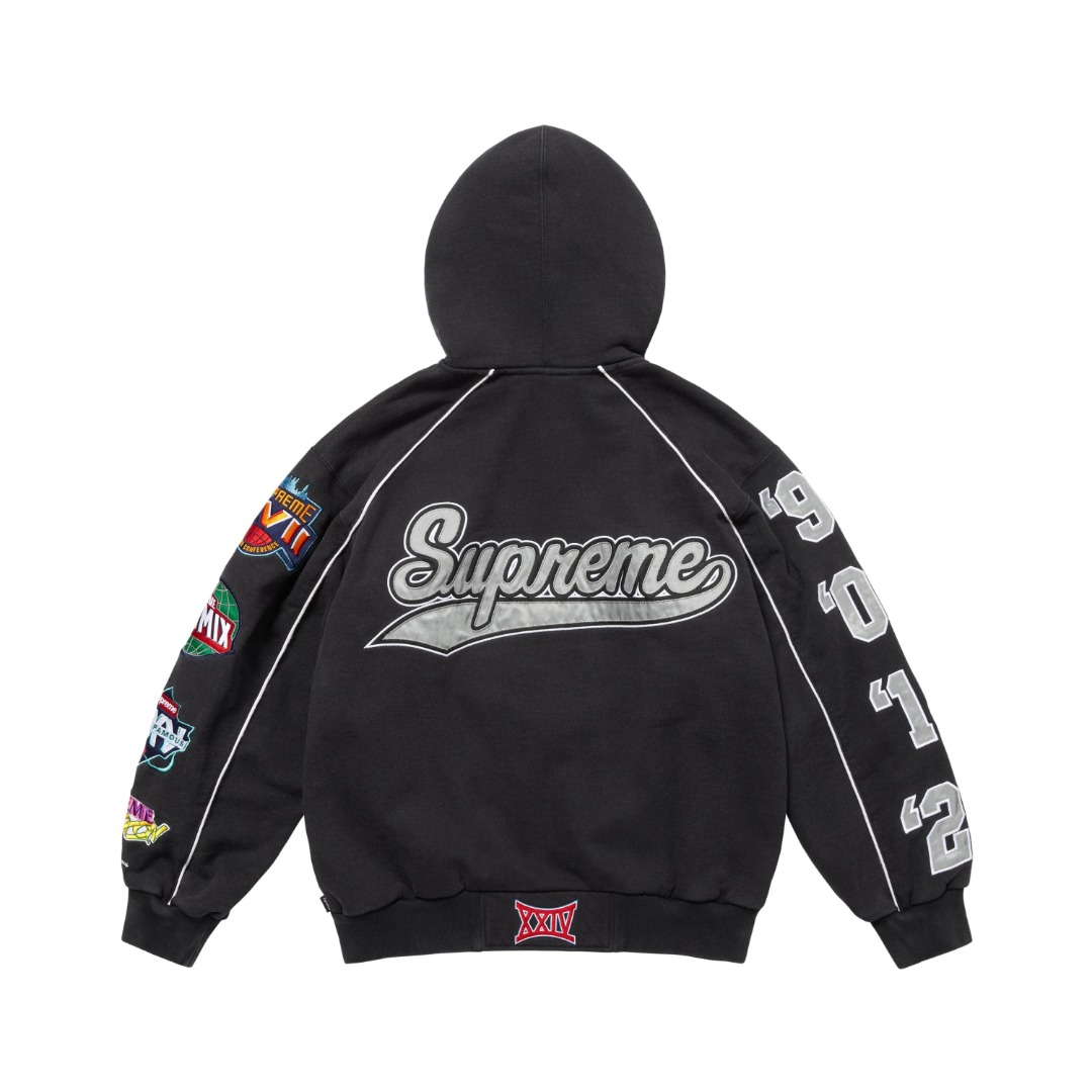 Supreme Playoffs Zip Up Hooded Sweatshirt