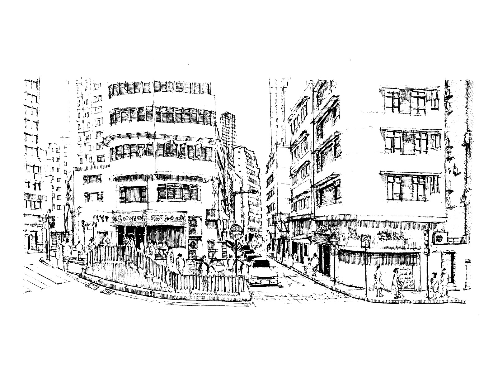 [Original Art] Bonham Strand Sheung Wan (A4)