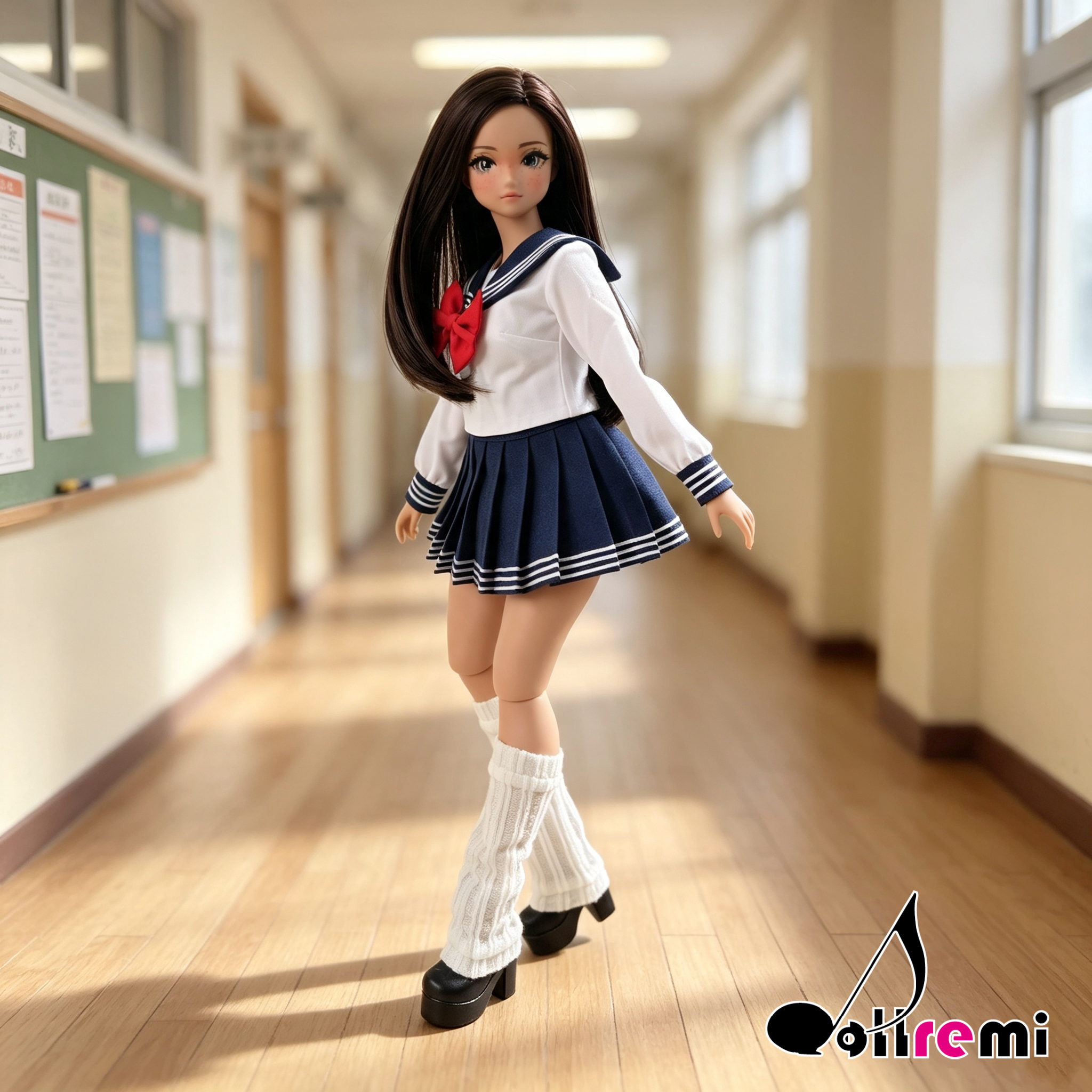【dollremi】(P025) 長袖校服 Long-sleeved school uniform