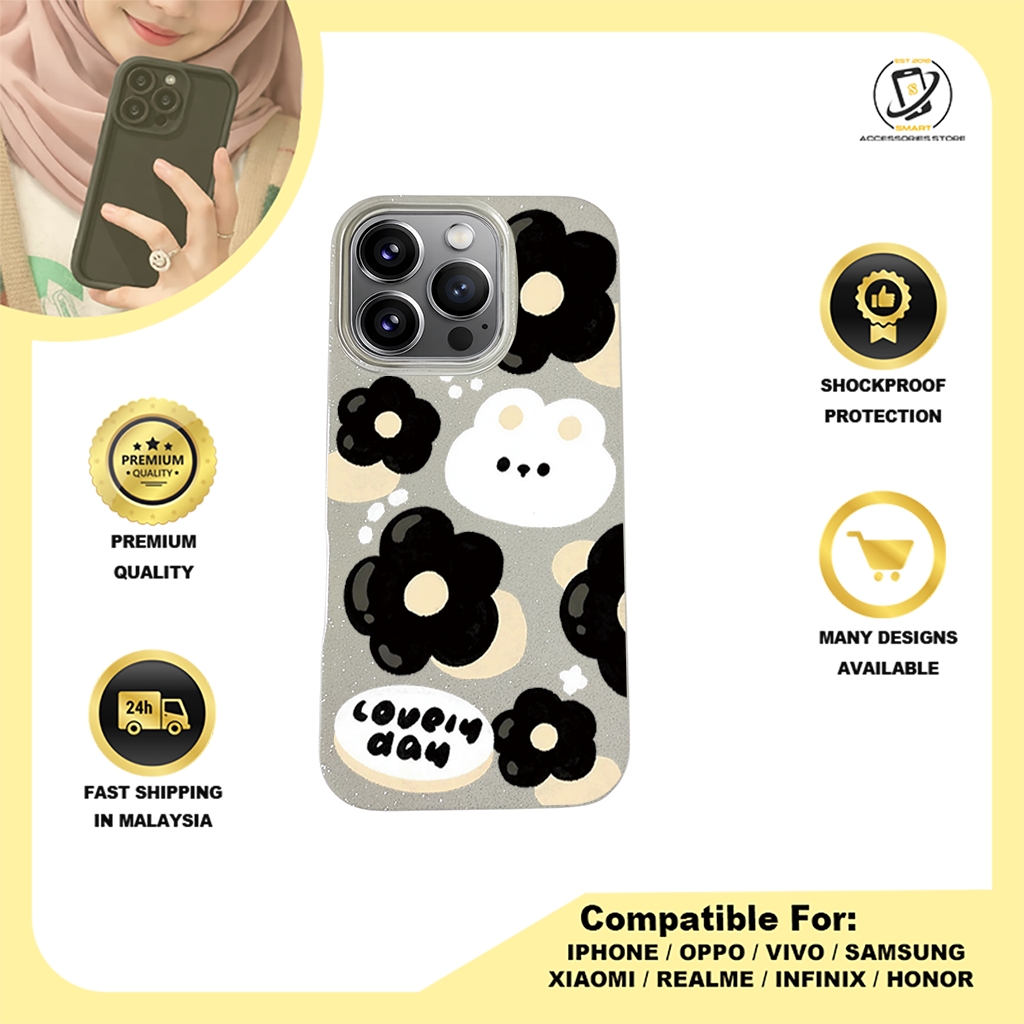 BLING CASE PHONE FOR IPHONE - DESIGN FLOWER Y