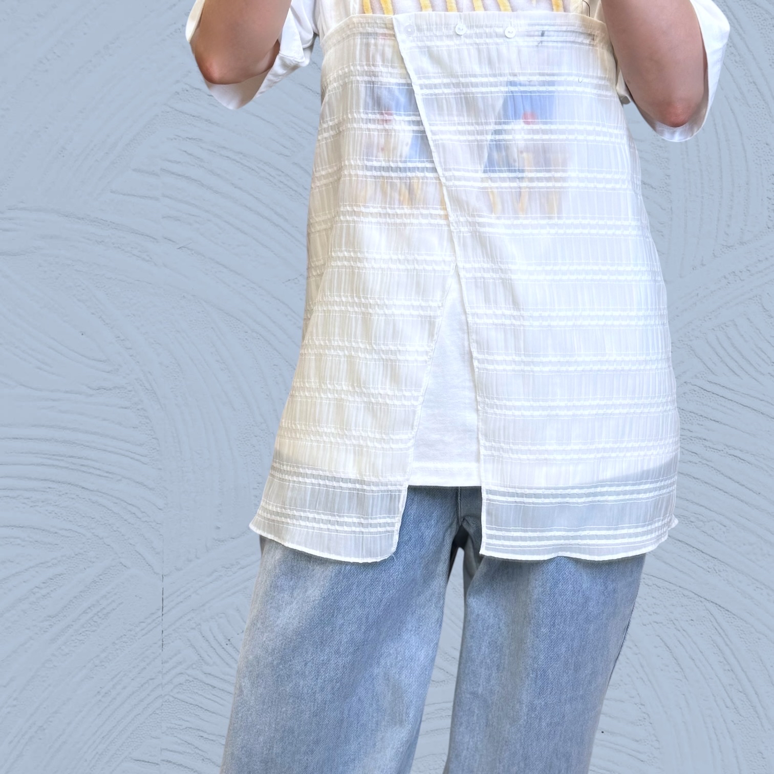 221198 雪紡皺布吊帶背心胸