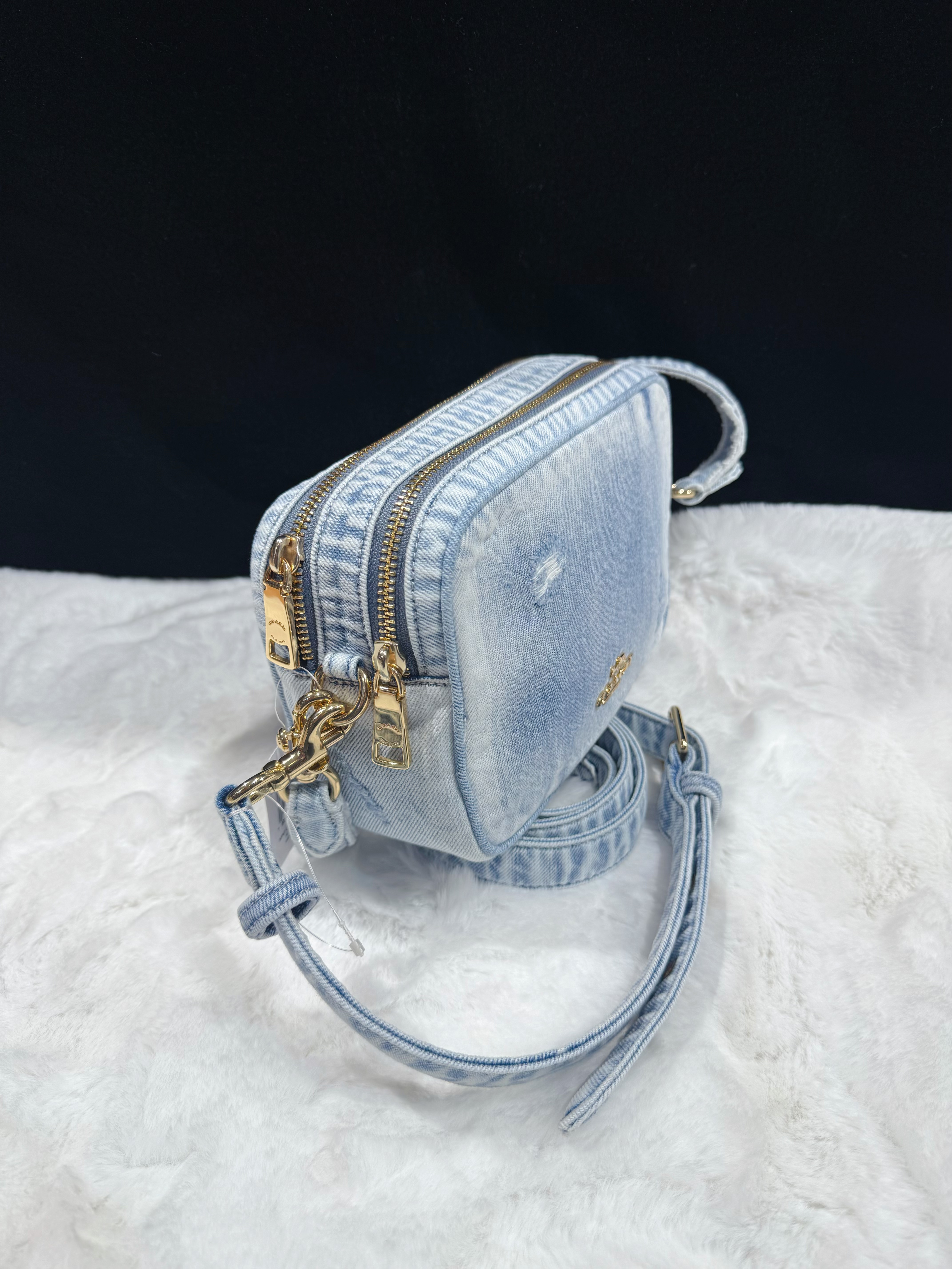 Coach Carey crossbody bag light denim