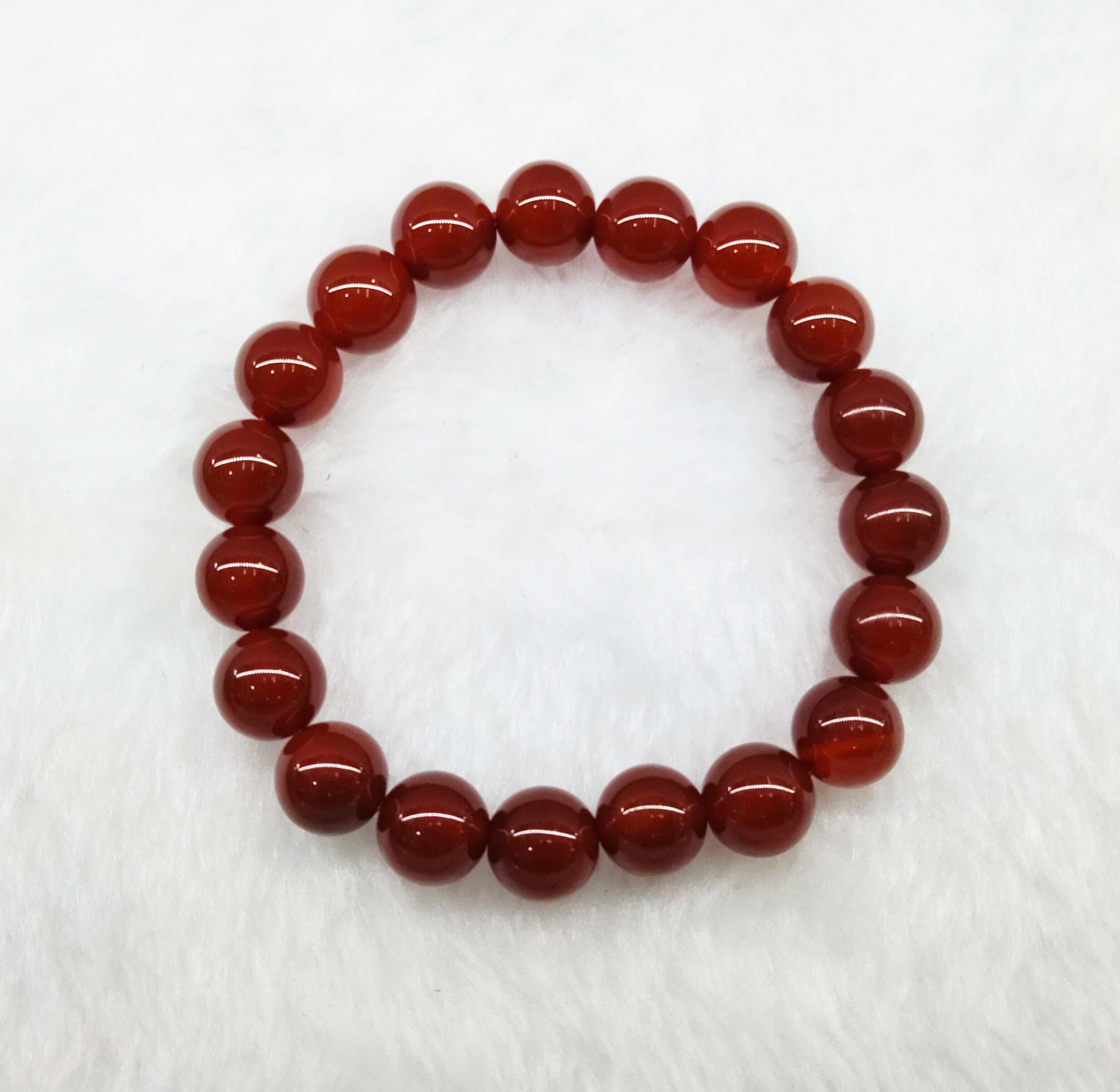 紅瑪瑙手串  (10+mm)