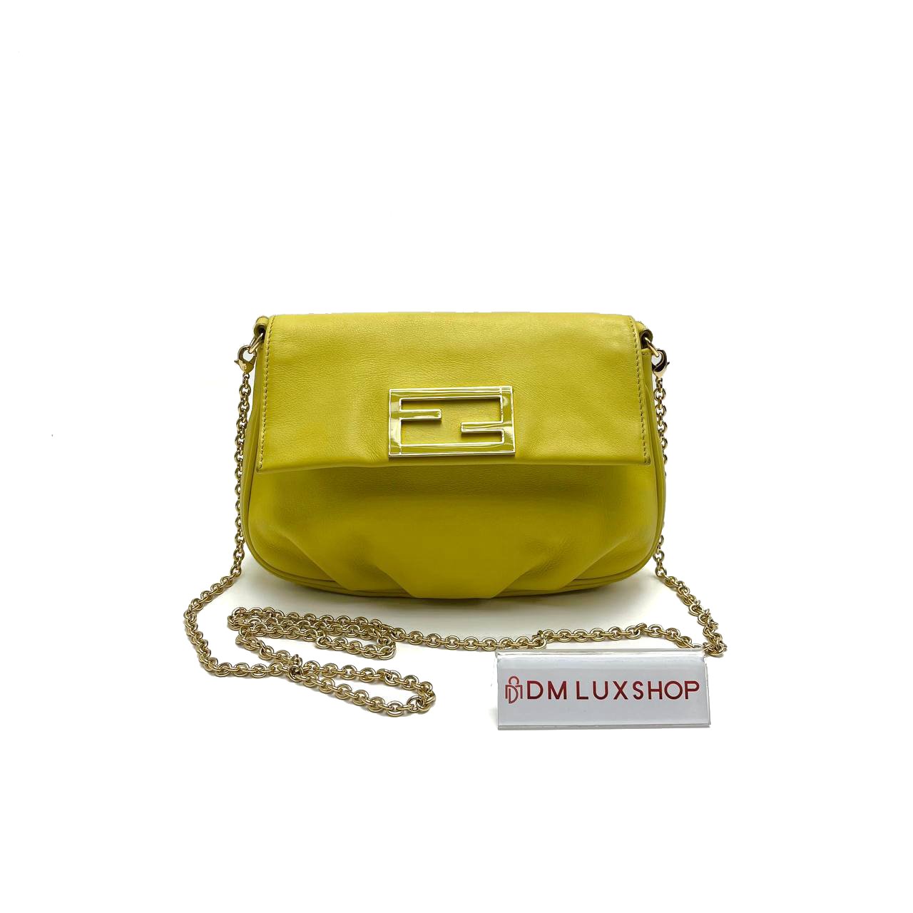 Fendi Fendista Pochette Crossbody Bag Yellow