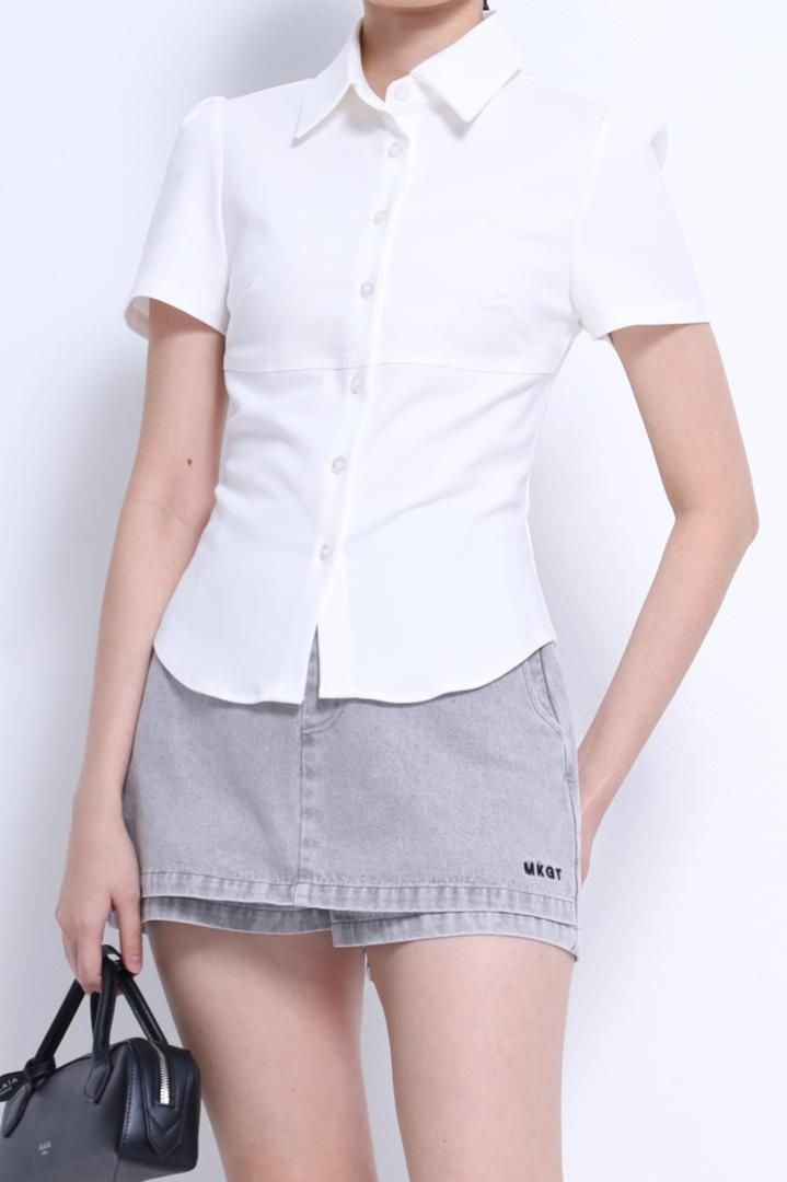 独家翻领显瘦上衣 2678