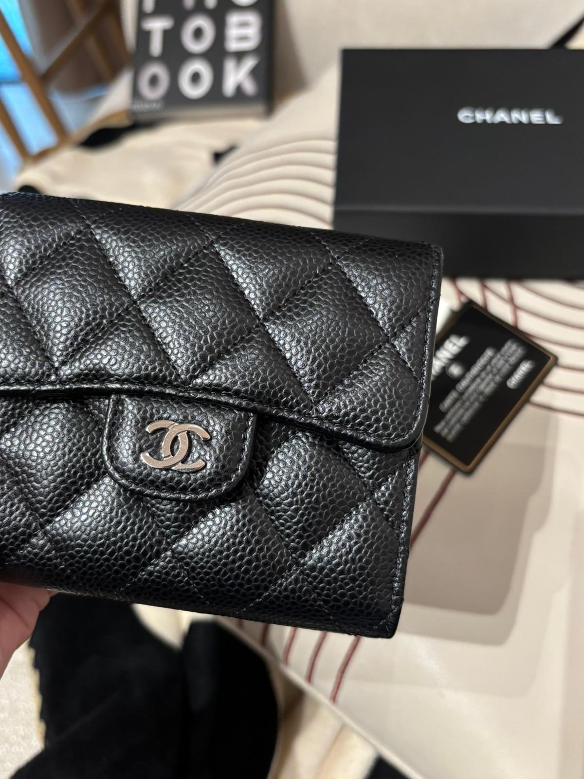 Chanel classic wallet 黑色荔枝牛皮 100%Authentic, 未使用品 99%New ✅專門店收據✅card✅Dust bag✅box