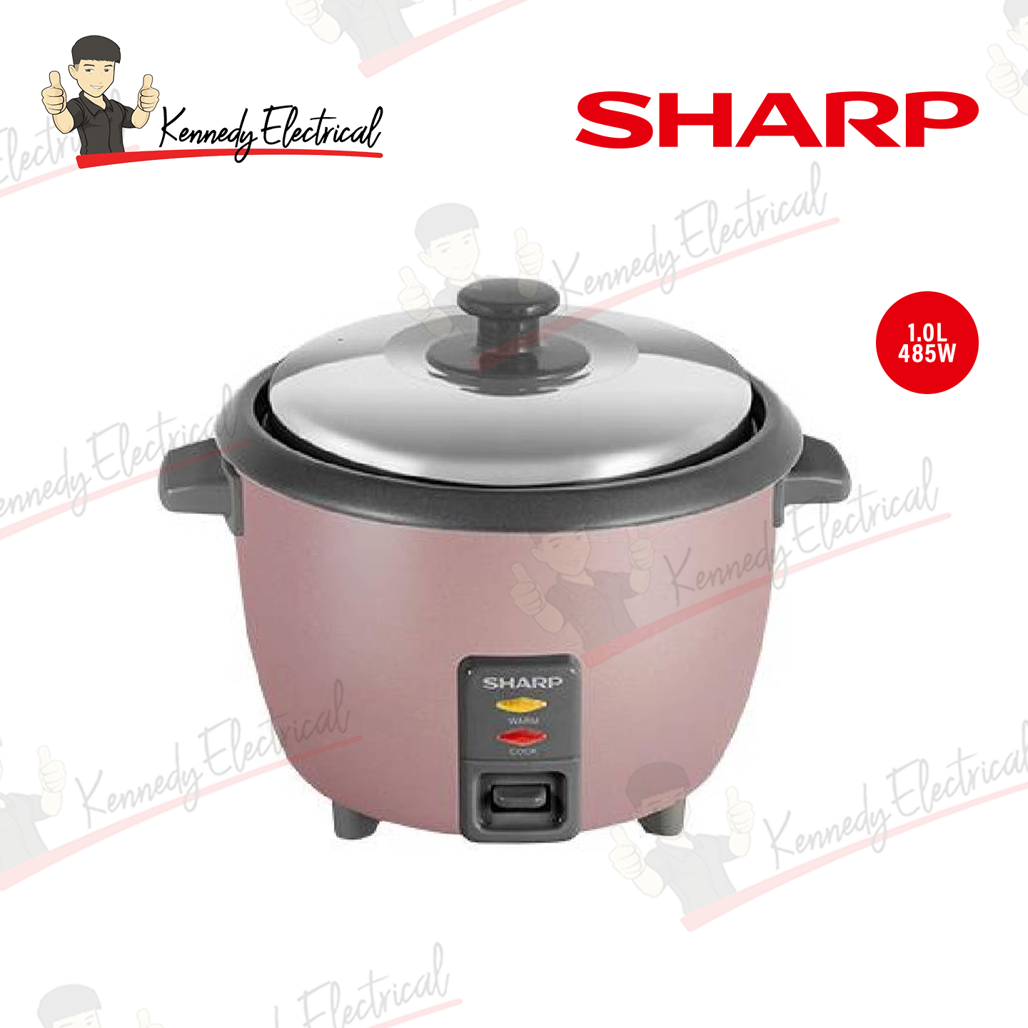 Sharp 1.0L Conventional Rice Cooker (KSH108SPK)