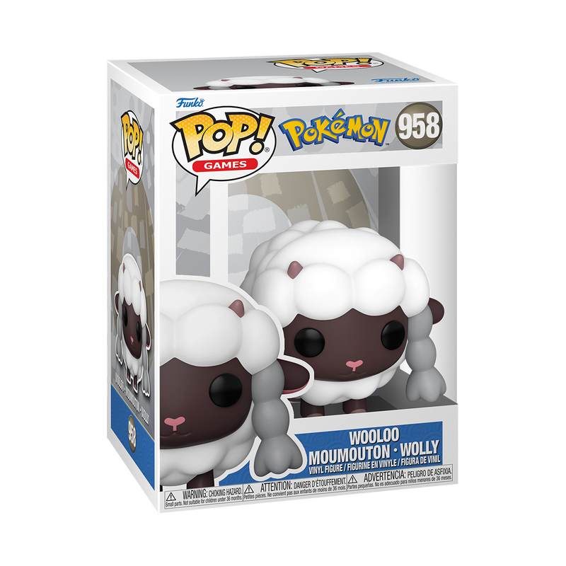 📦訂購 英國代購 Funko POP! Pokemon Wooloo Figure 寵物小精靈 毛辮羊 模型 