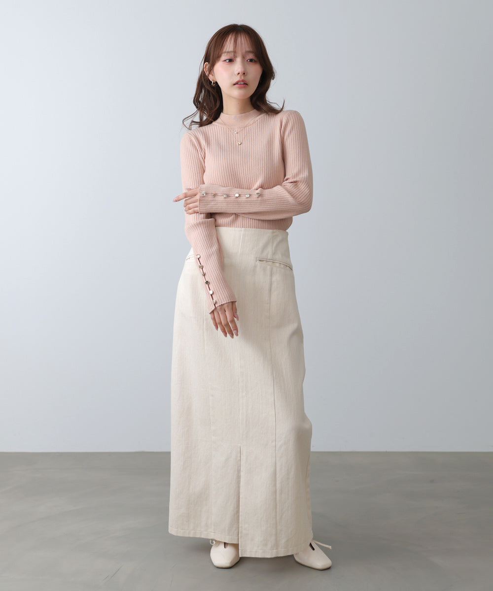 <JP> Blossom Button Ribbed Knit Top * 6色入 <預購>