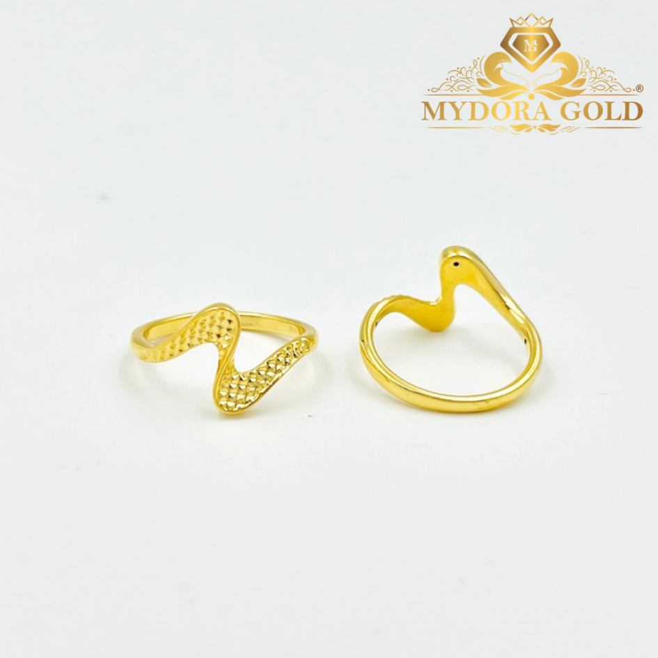 MYDORA Cincin Ombak Rindu Pahat (5G) l EMAS 916/22K