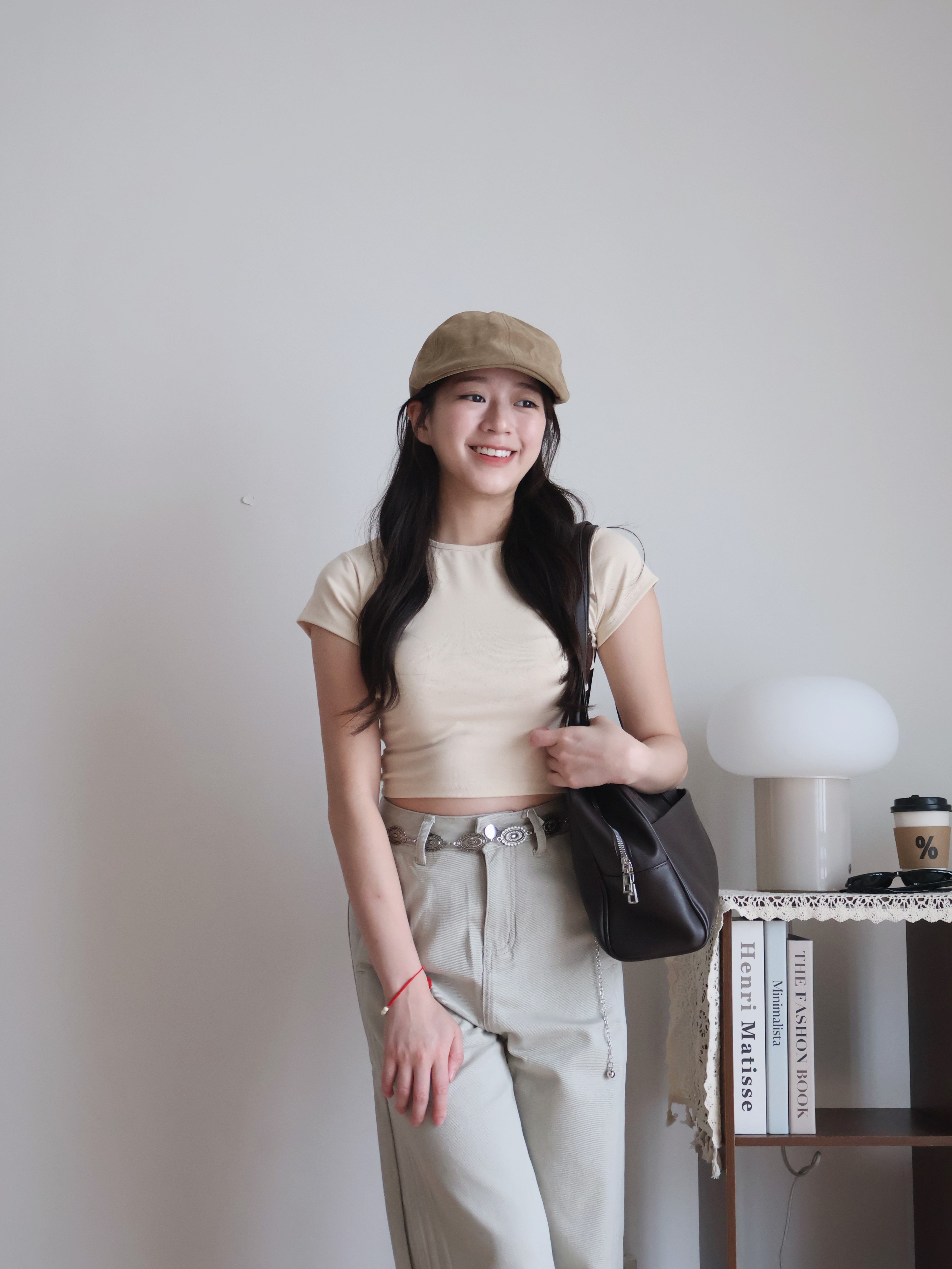 Kyle Cropped Top | Cream