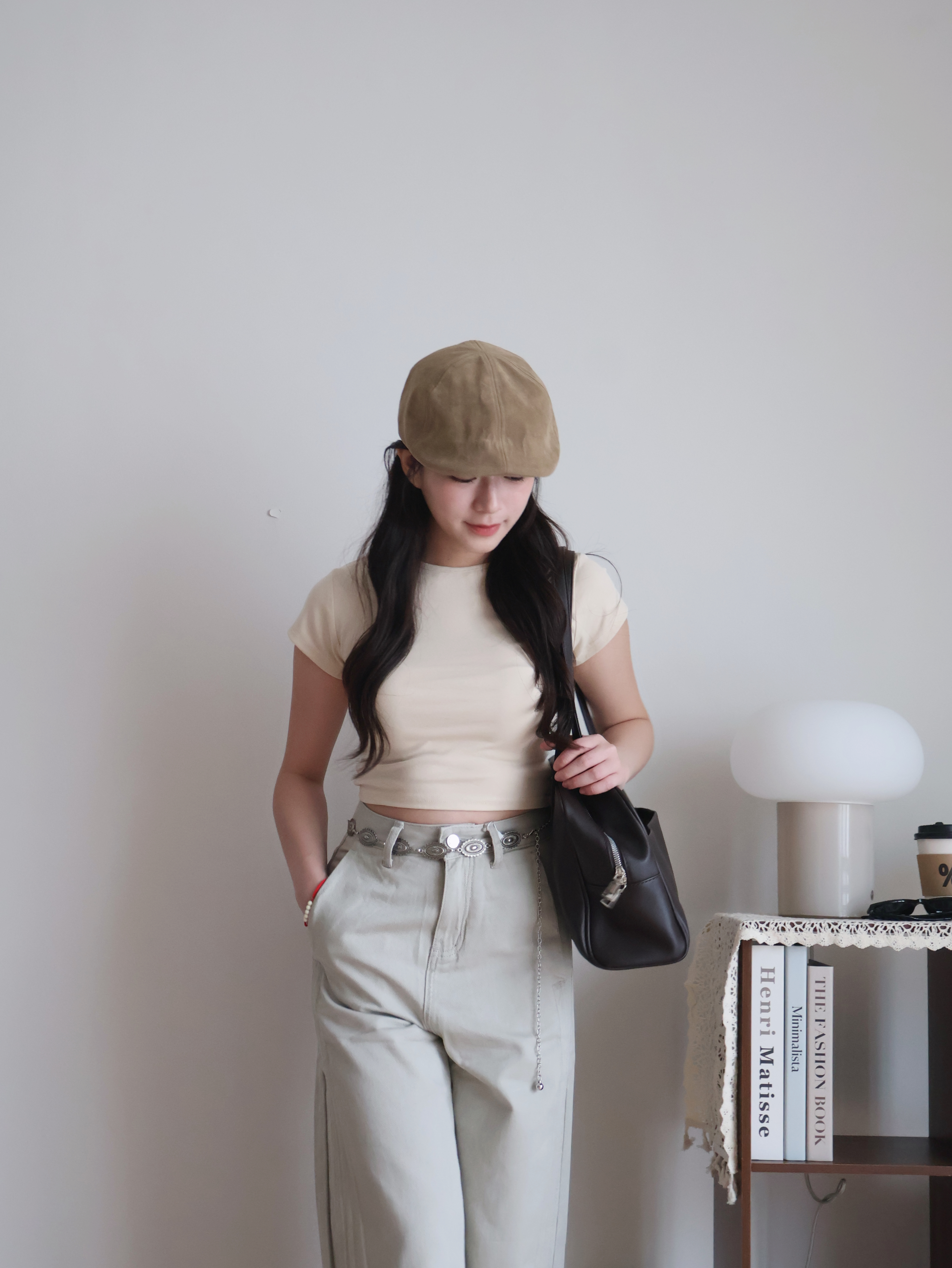 Kyle Cropped Top | Cream