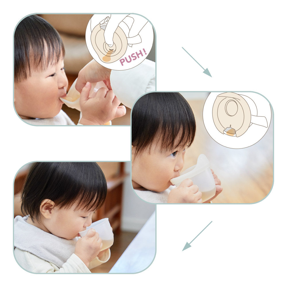 現貨🇯🇵Richell 直飲式鴨咀水杯200ml+100ml (汽車圖案)