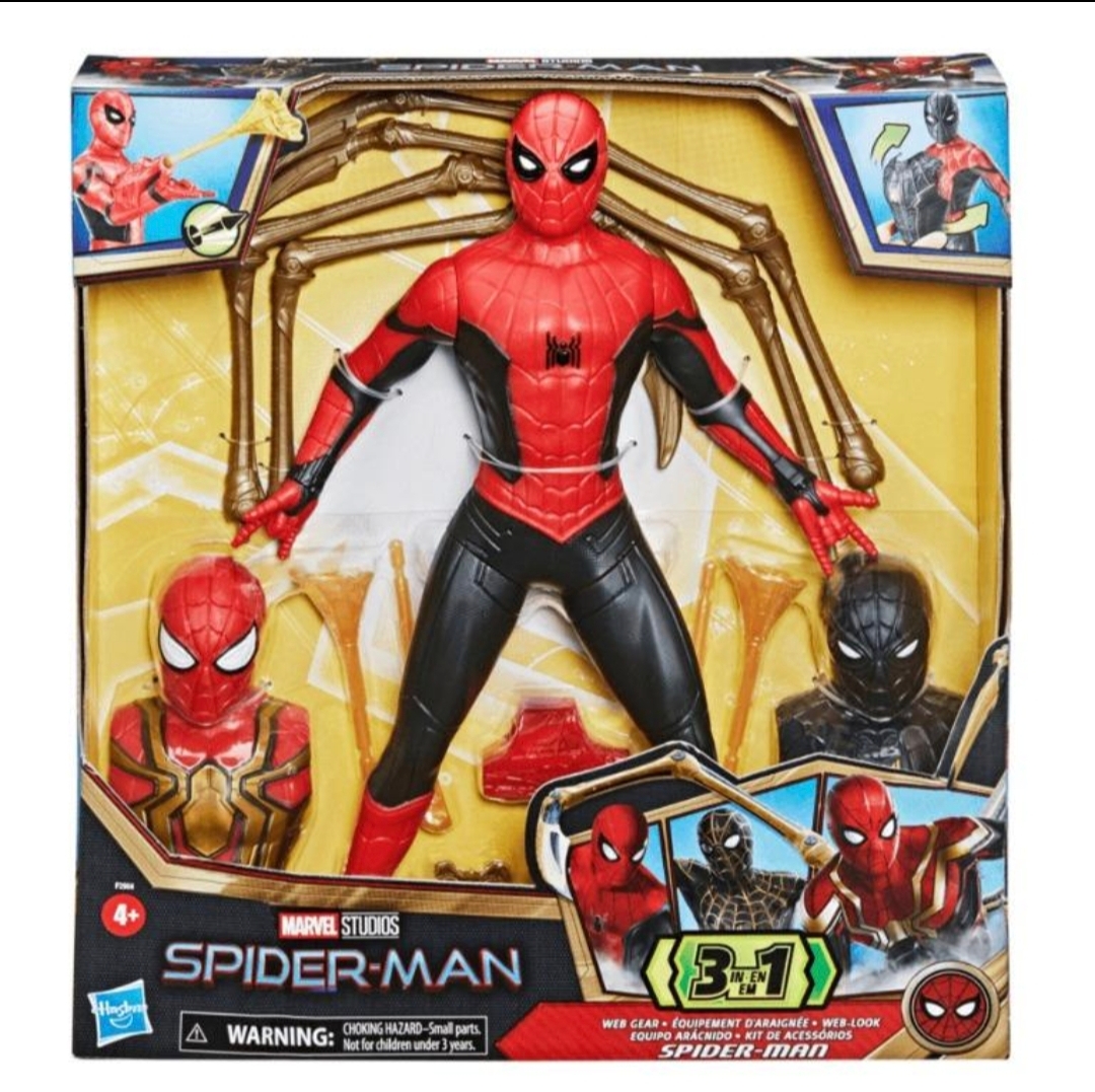 正版 Marvel Spider-Man No Way Home 蜘蛛俠不戰無歸 3合1 Web Gear 32cm大型公仔