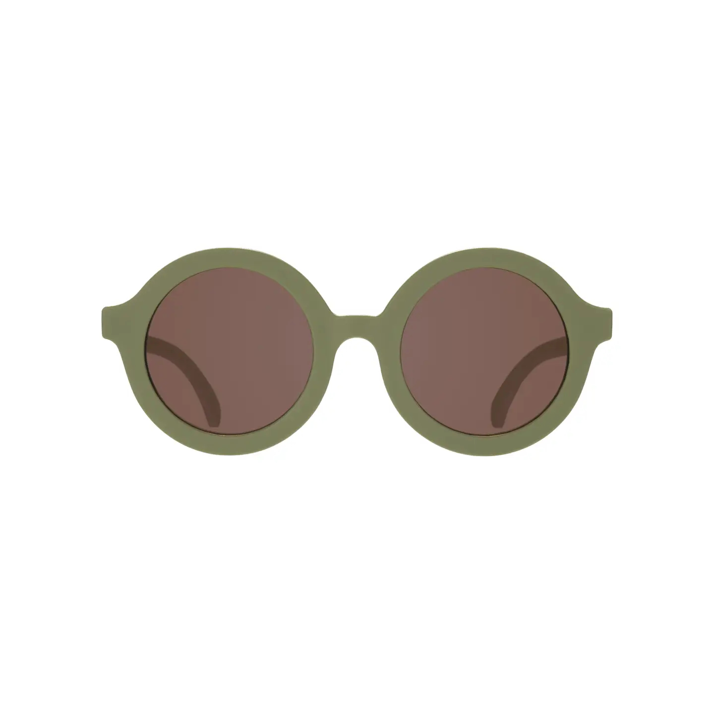 Wild Moss Euro Round Kids Sunglasses with Amber Lens