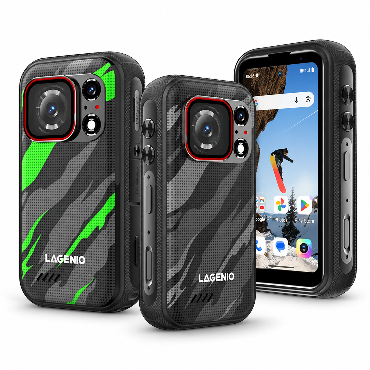 LAGENIO Eagle Pro 5G | 4吋 120Hz 3700mAh 152.6°運動相機 迷你三防手機