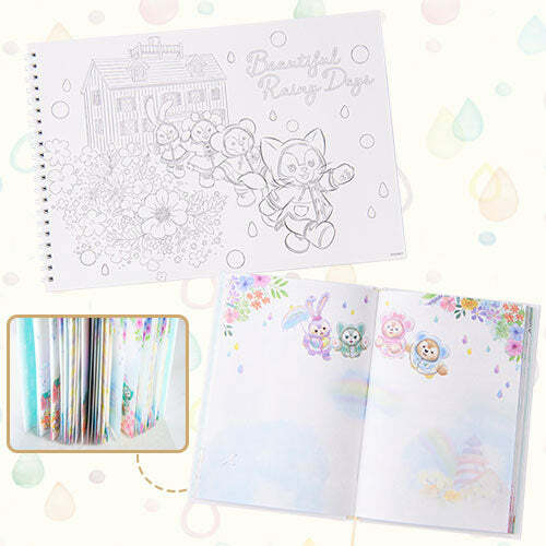 [現貨] [東京迪士尼] Beautiful Rainy Day|記事簿填色冊套裝 {TF220506H}