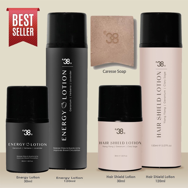 Energy Caresse Travel Pack (Caresse Soap + Energy Lotion + Hair Lotion)