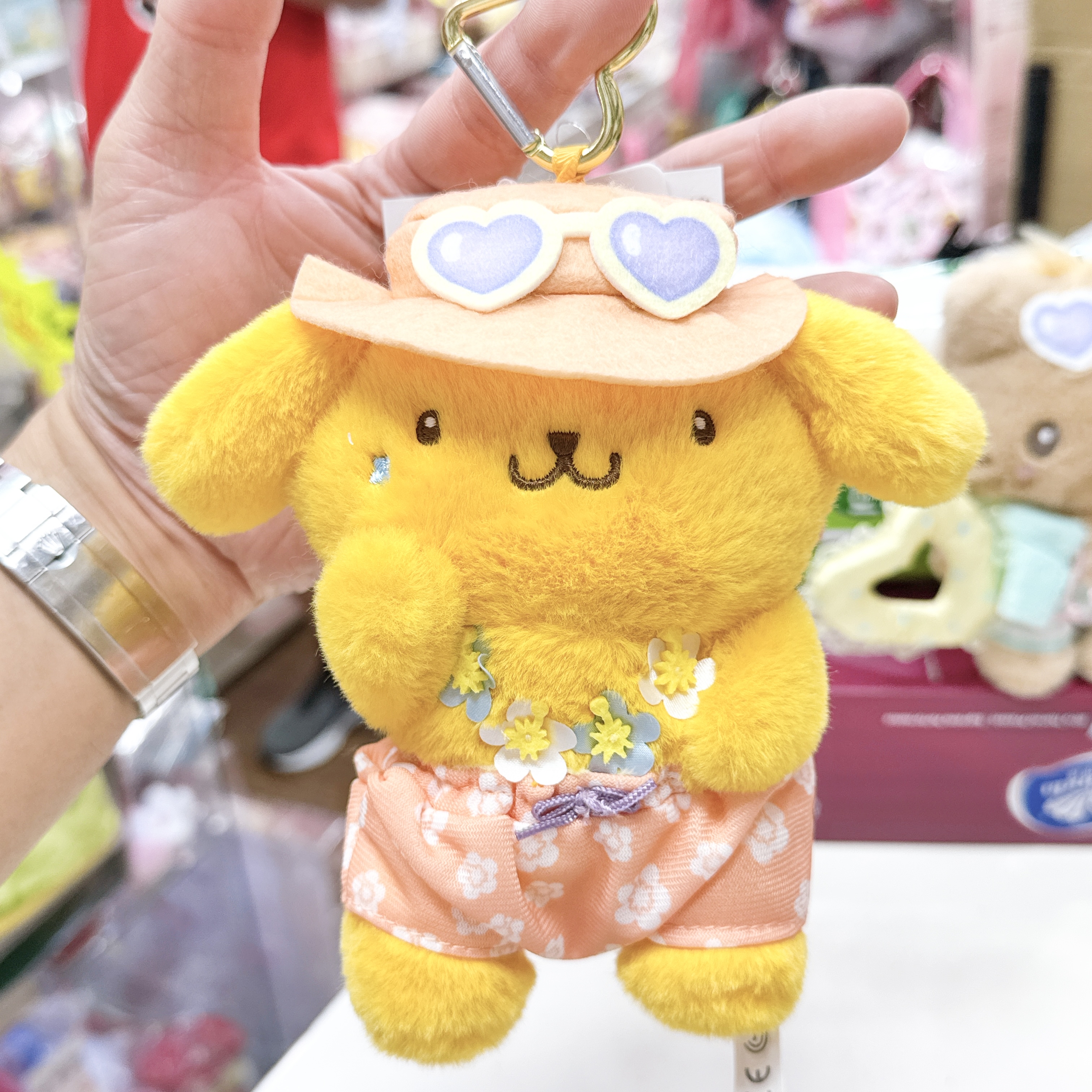 日本版Sanrio夏日派對系列黑皮公仔掛飾