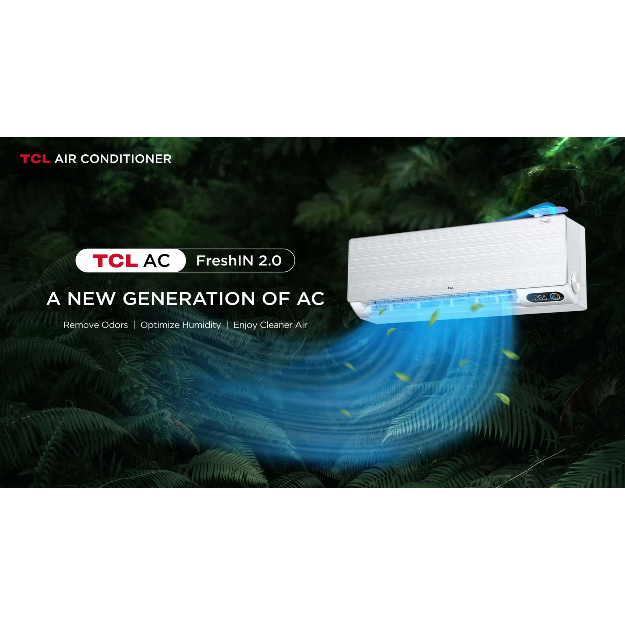 TCL 1.0HP FreshIN 2.0 Series Inverter Air Conditioner (TAC-10CSD/FBI)