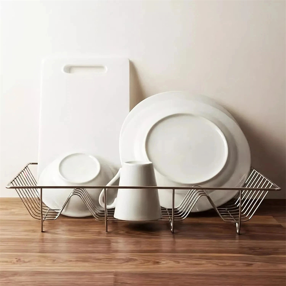 廚房瀝水雙拱碗架 銀色 UB0255