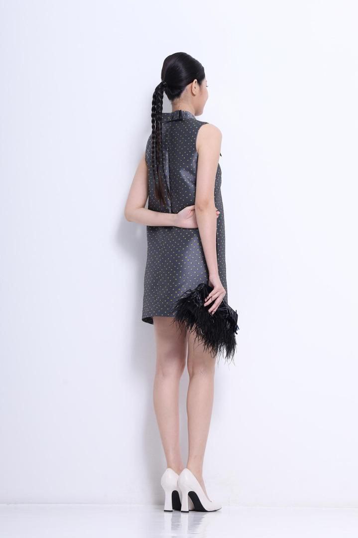 肩膀蝴蝶结🎀连身裙 2140