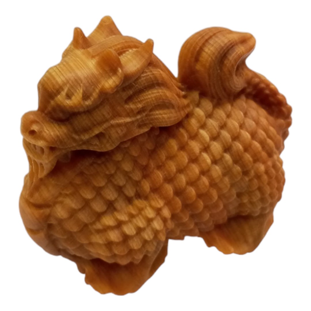 暴富龍 龍 木雕 擺設