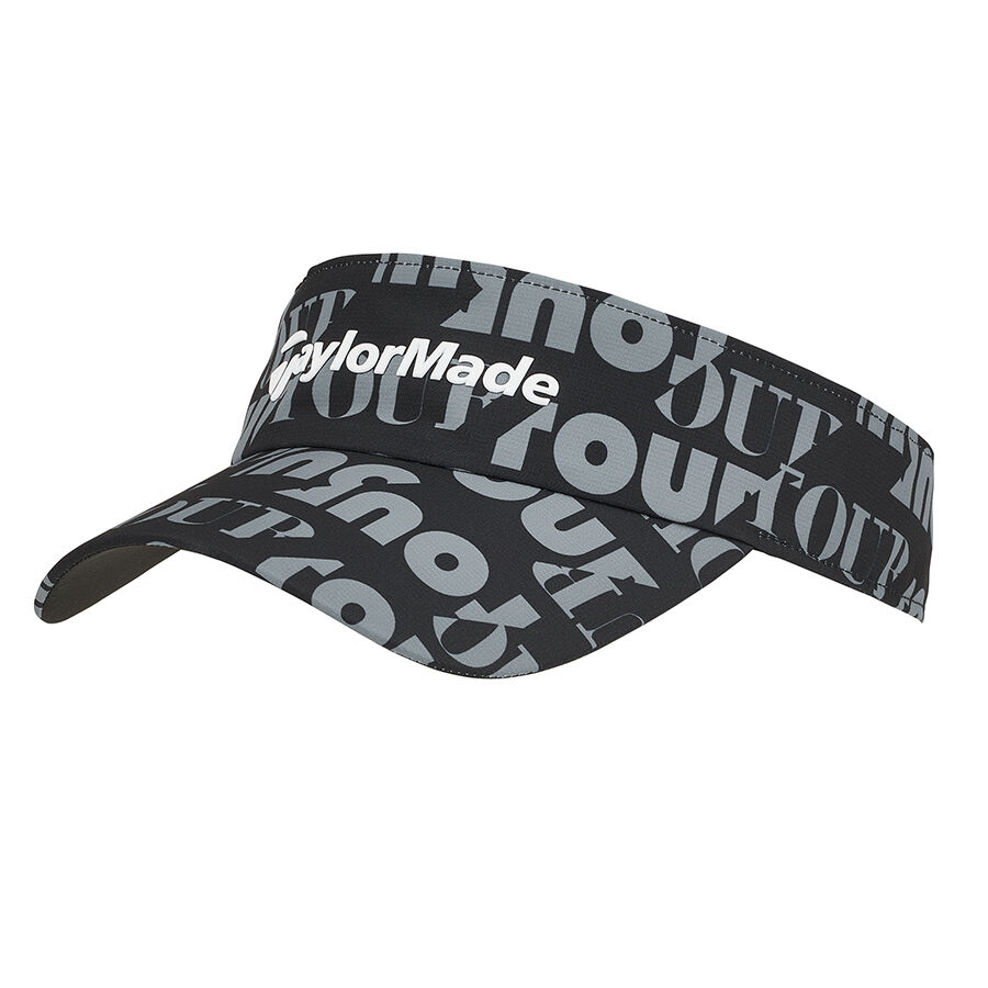 TAYLORMADE GRAPHIC VISOR 男士高爾夫球帽 - 黑色