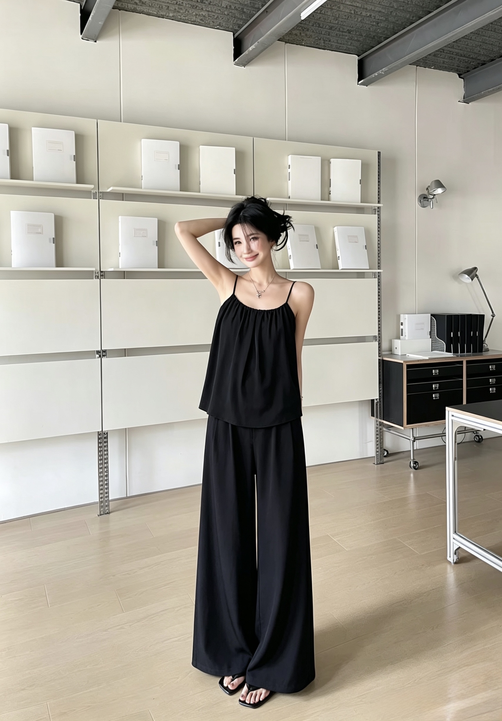 1791 Urban Noir Cami Set 都市雅黑吊带套装