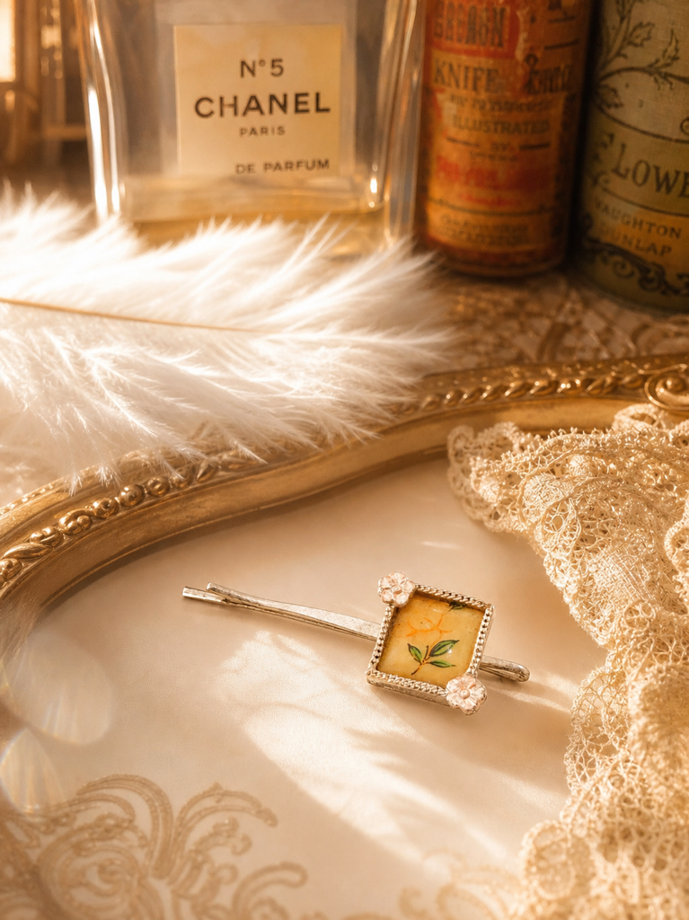梳妝台的溫柔遺跡∙ 復古古董手作雕花與寶石髮夾系列Boudoir's Gentle Relics ∙ Vintage Carved Cameo & Gemstone Hairpin Collection
