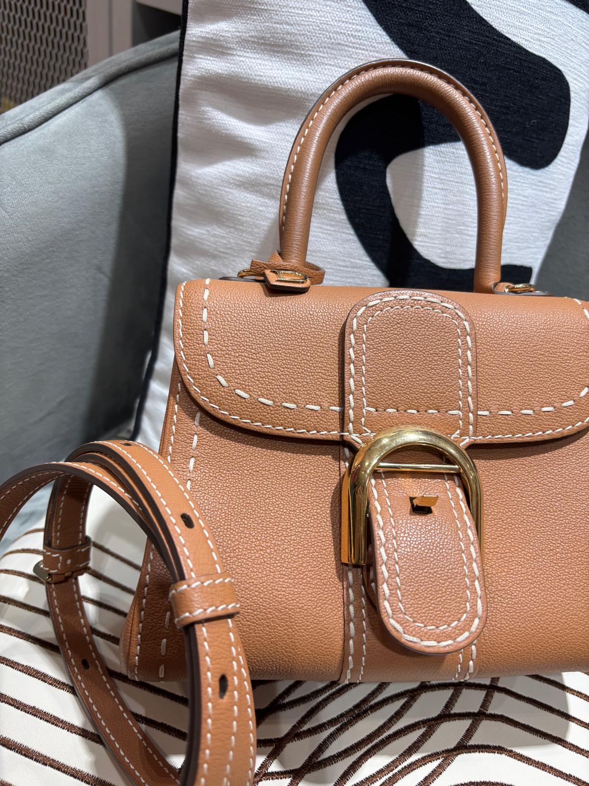 Delvaux Brillant Mini Surpiqué rodeo calfskin 100%Authentic ,98%new✅dust bag  