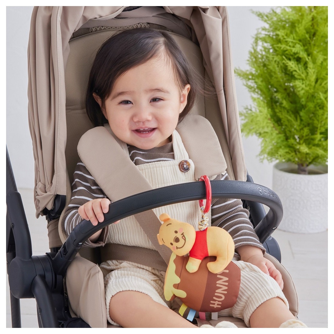 現貨🌸日本直送 |TAKARA TOMA迪士尼小熊維尼布藝可掛床掛嬰兒車安撫玩具