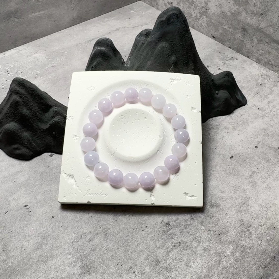 春彩淡粉紫卡10mm手串