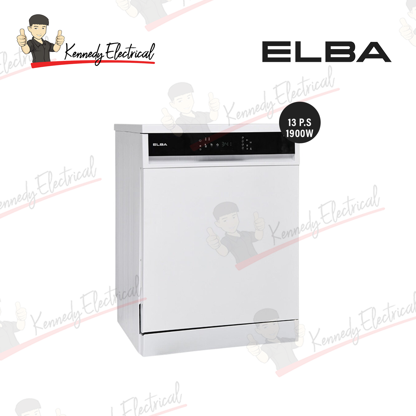Elba 13 Place Settings Dishwasher EDW-M1331D(WH)