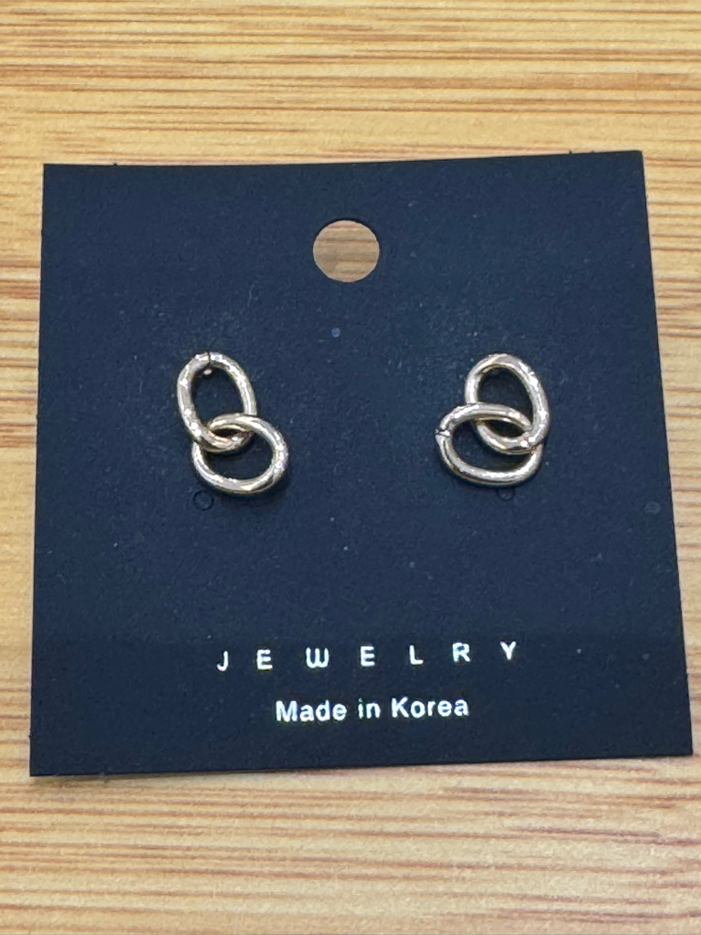 Ocr Duo Chains Vintage Stud Earrings