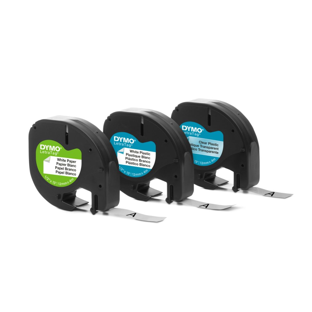 DYMO Letratag Label Maker Tape (12 mm x 4 m )