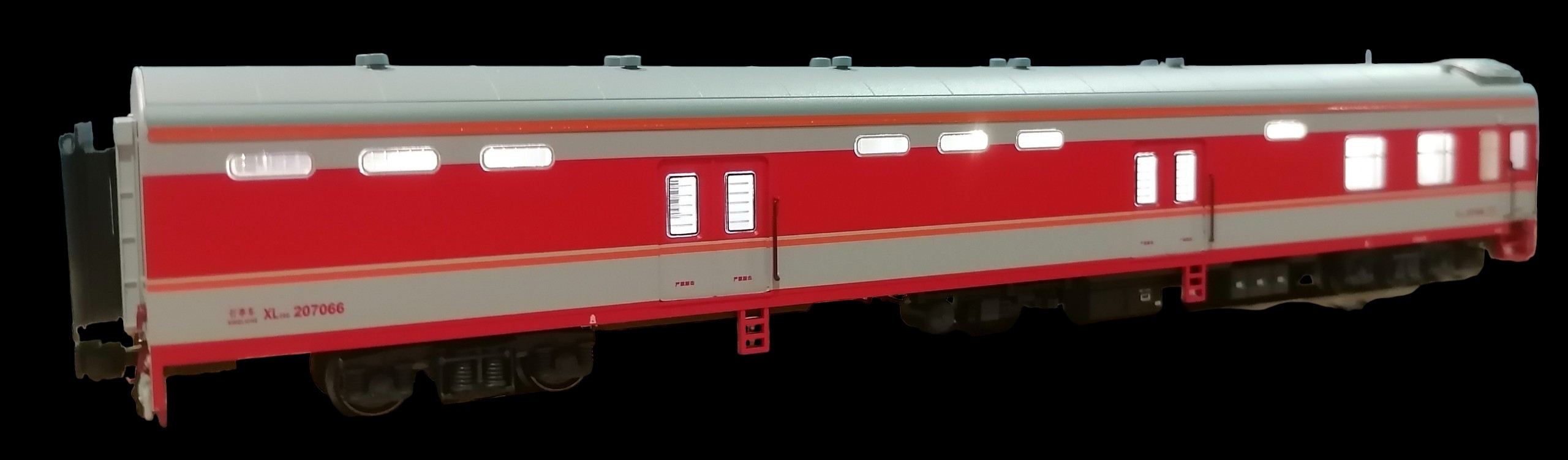 長鳴N比例 （1：160）出品京局京段幹線列車K105/106 北京西－深圳 硬坐硬卧行李六節編組B