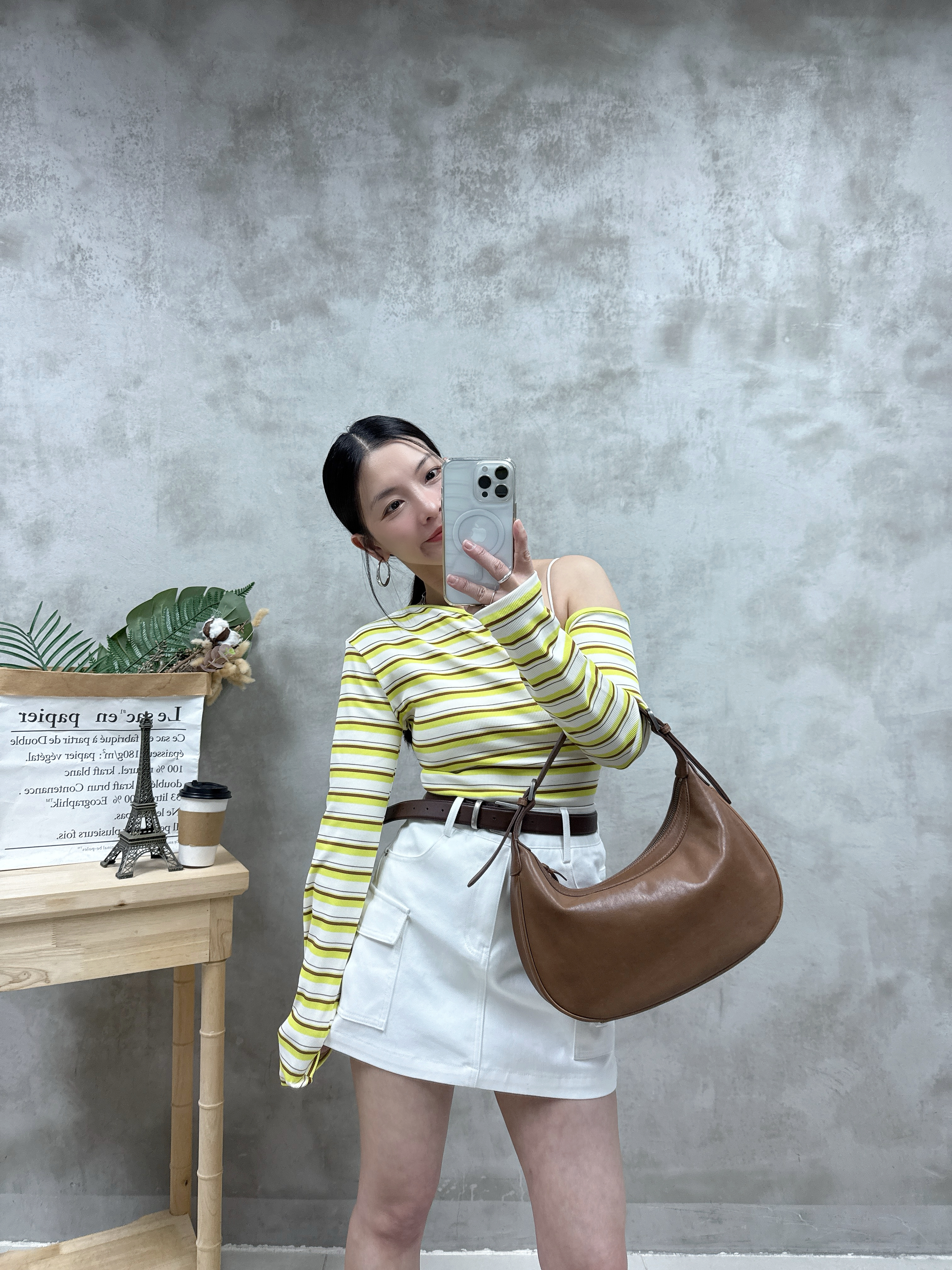 D12 鴛鴦雙袋裙褲(連黑色Belt)