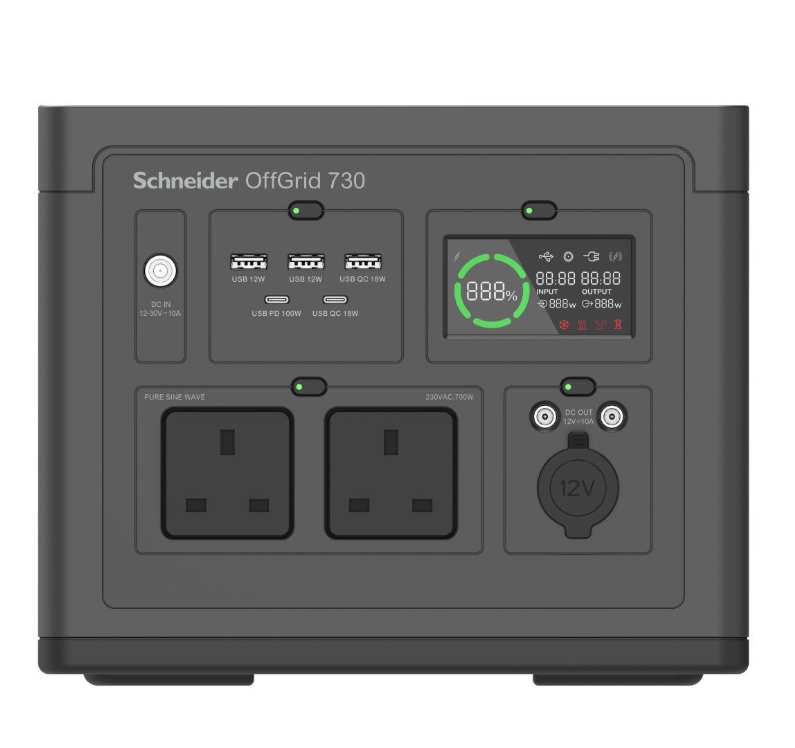 施耐德電氣 - (738Wh) Schneider OffGrid 手提式流動電源(PPS730-UK) #大容量流動電能站 #移動電源 #外置電