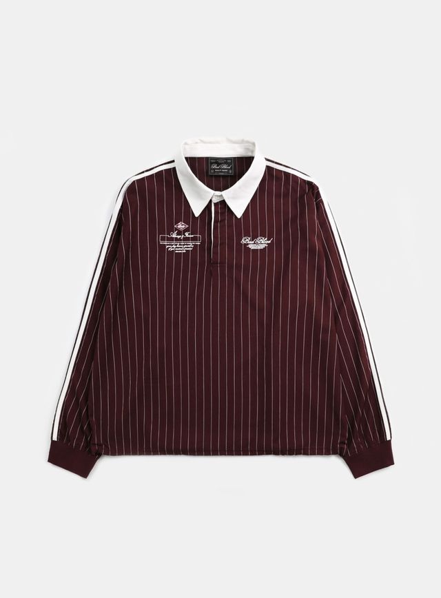 Badblood [w-sht24-019] Classic Logo Stripe Rugby Shirt