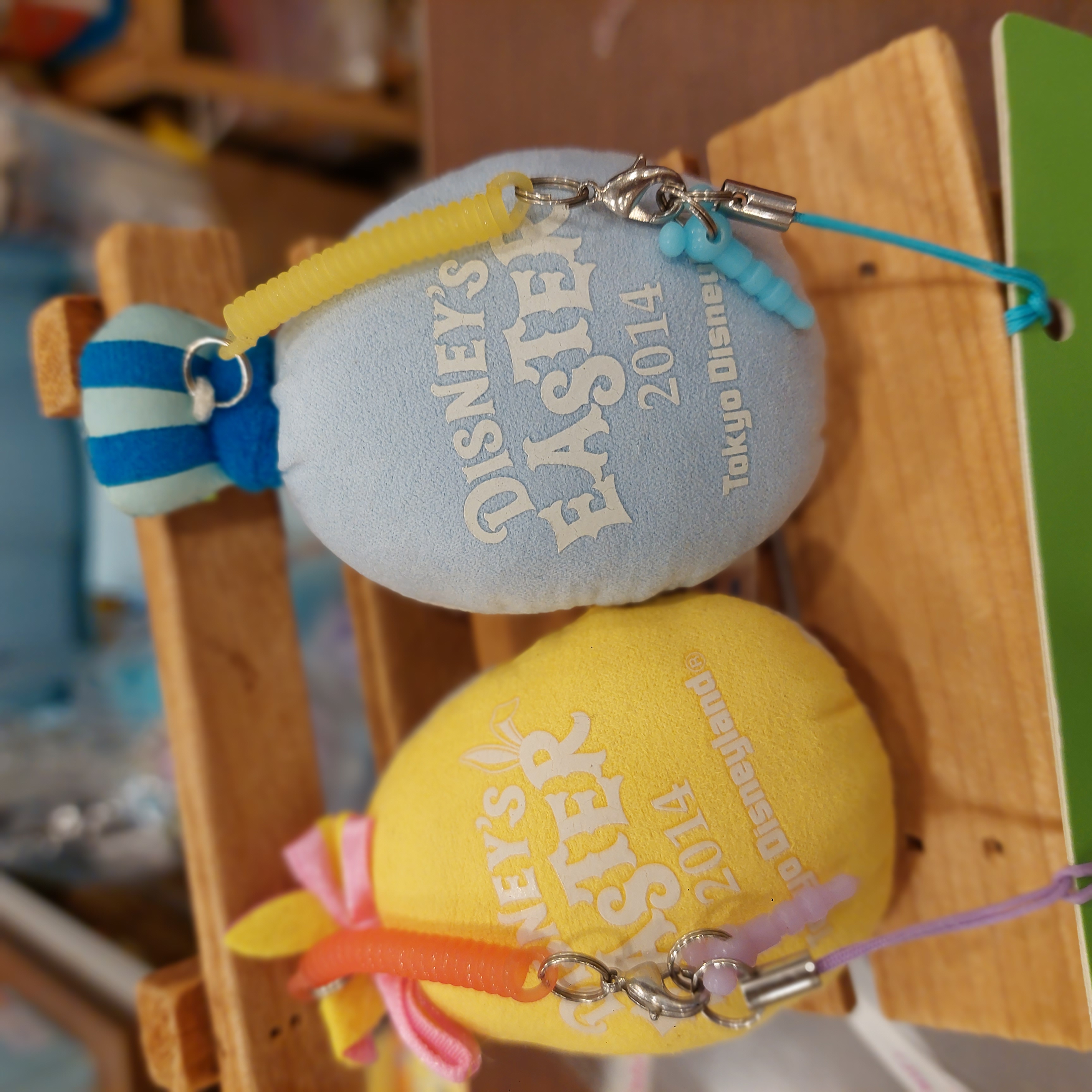 日本廸士尼 2014 Easter Donald Daisy  復活蛋 吊飾