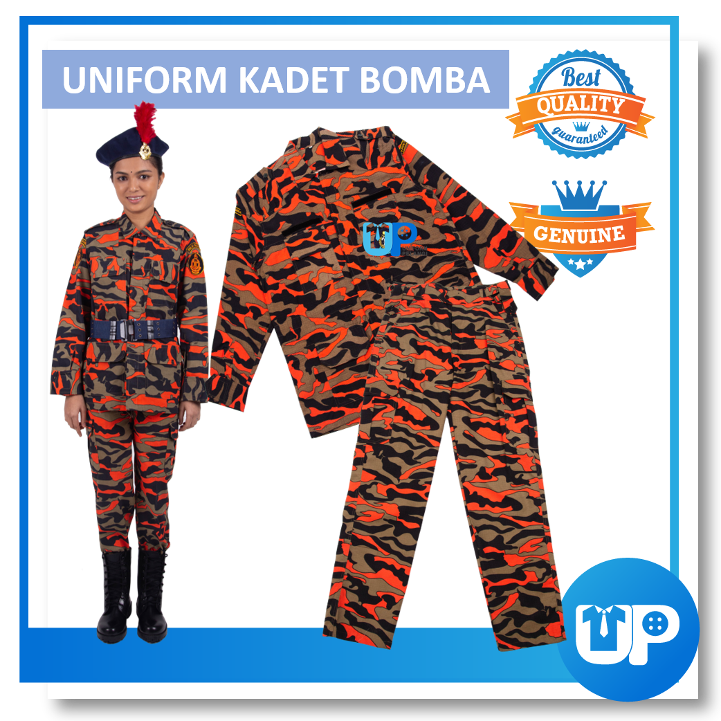 (SET LENGKAP) Kadet Bomba Pakaian Seragam Uniform Lengakap Sekolah Rendah