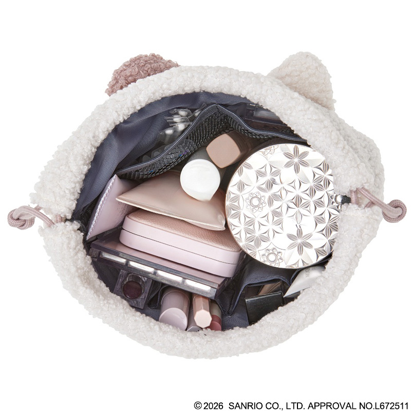 🎀【預訂】 HELLO KITTY × BRILMY 索繩袋 淡粉紅色版Kitty