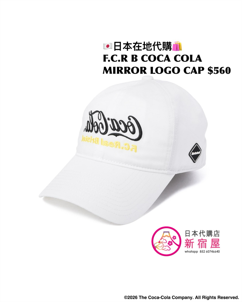 F.C.REAL BRISTOL x COCA COLA MIRROR LOGO CAP