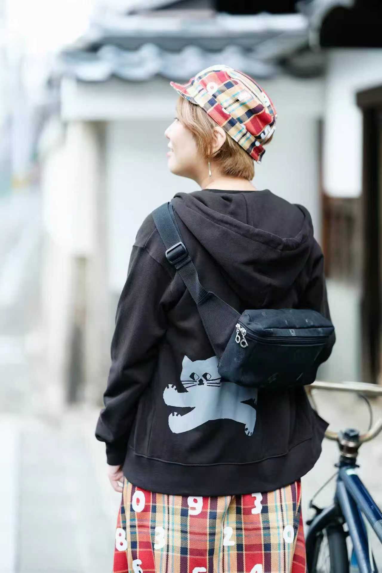 預訂 SOUSOU數位貓連帽拉鍊外套 [貨號26A51043]
