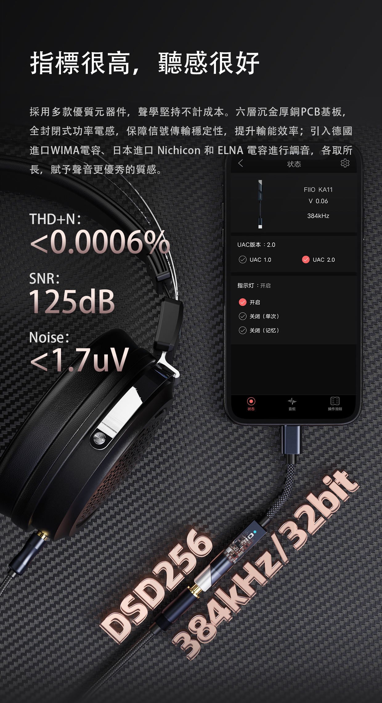 新增顏色 ~ 霞光鈦、赤霞紅 ~ FIIO KA11  (3.5mm解碼和耳機功率放大器)