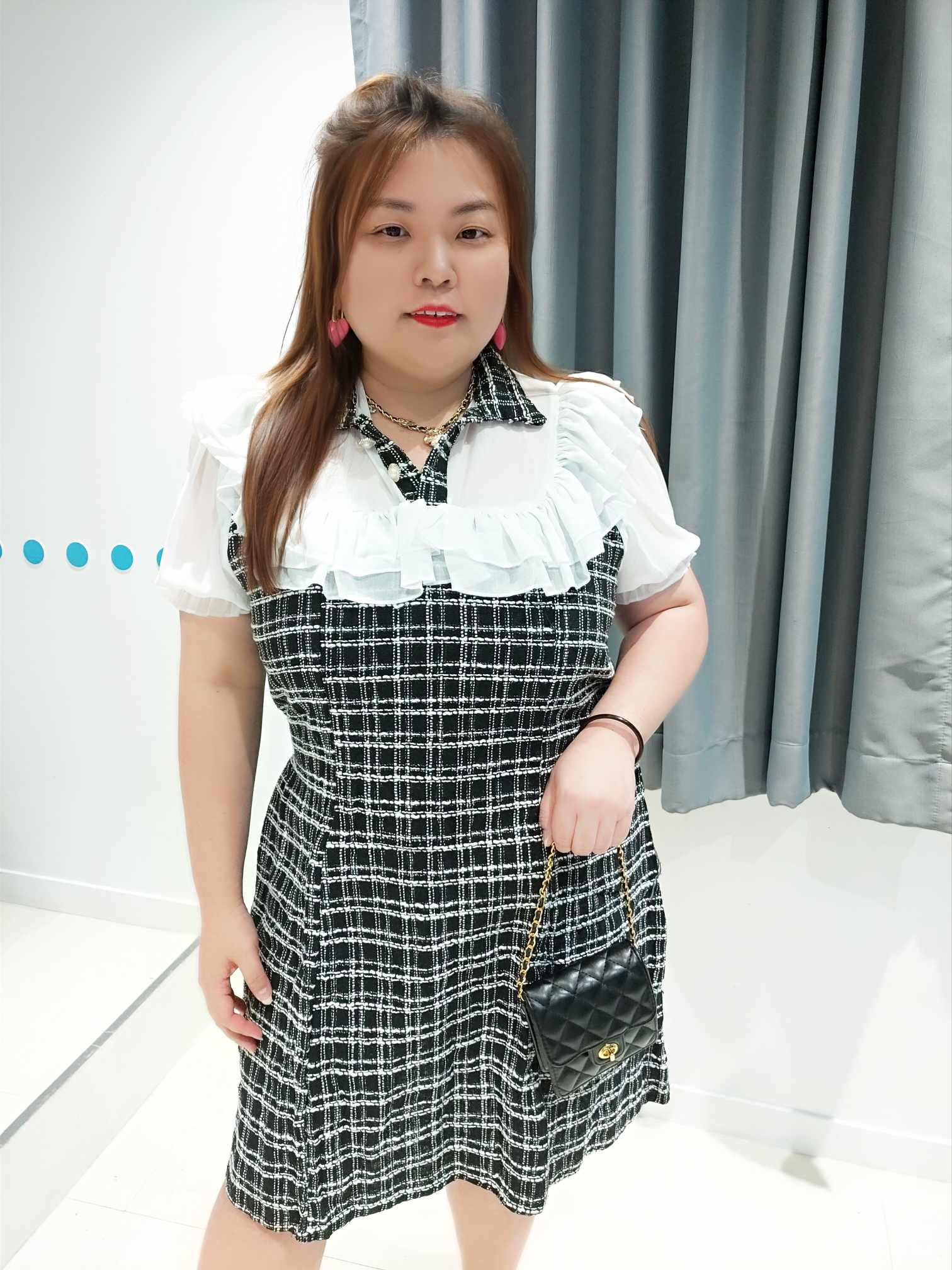 DSE16 层叠领设计小香风洋装