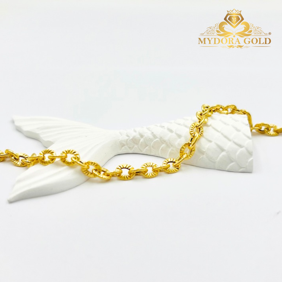 MYDORA Rantai Tangan Sauh Matahari l EMAS 916/22K