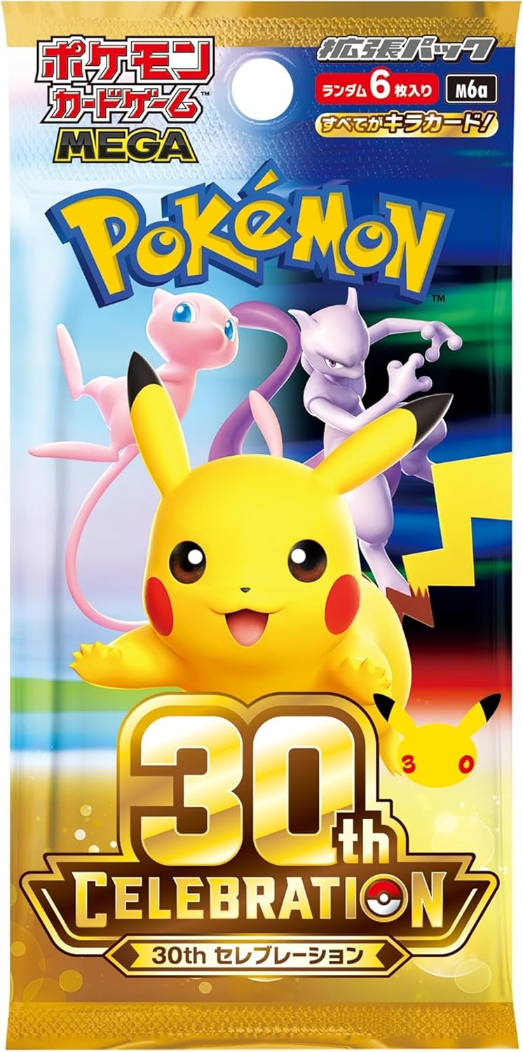 門市現貨｜Pokemon寶可夢 -  日本版 PTCG M6a 30th CELEBRATION Japanese 30週年 原盒原膜 (擴充包 20包/盒)